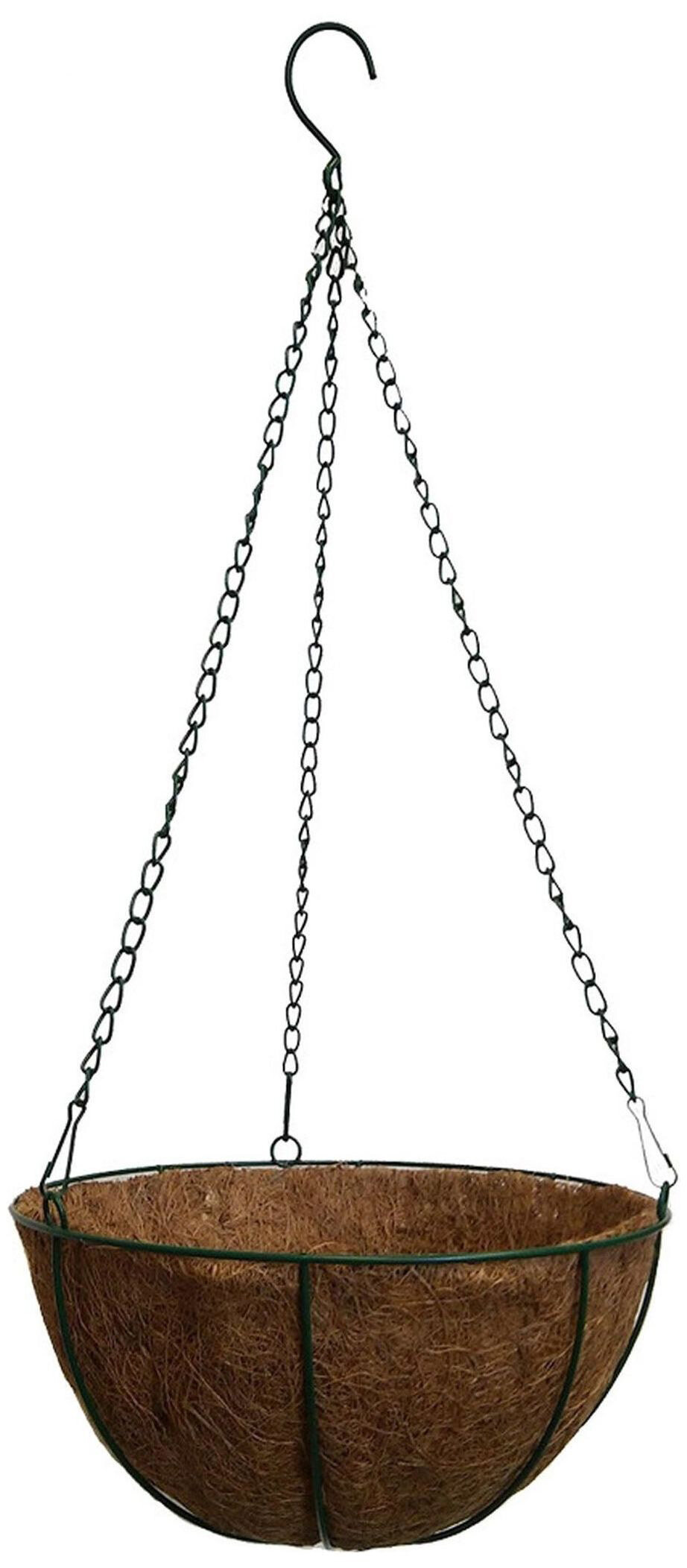 фото Кашпо ГазонCity d35 см металлическое зеленое