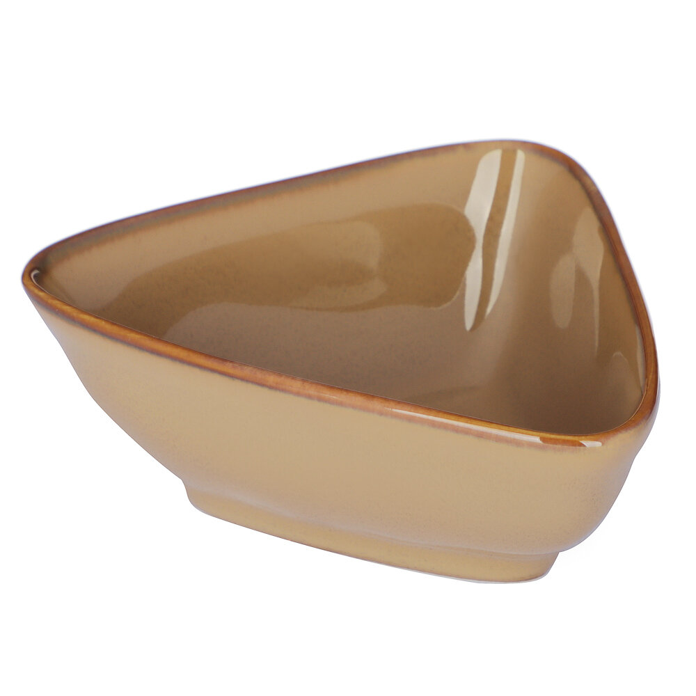 фото Ivlev Chef Органика Розетка для соуса, 10x8х4см, фарфор, бежевый, 6 штук