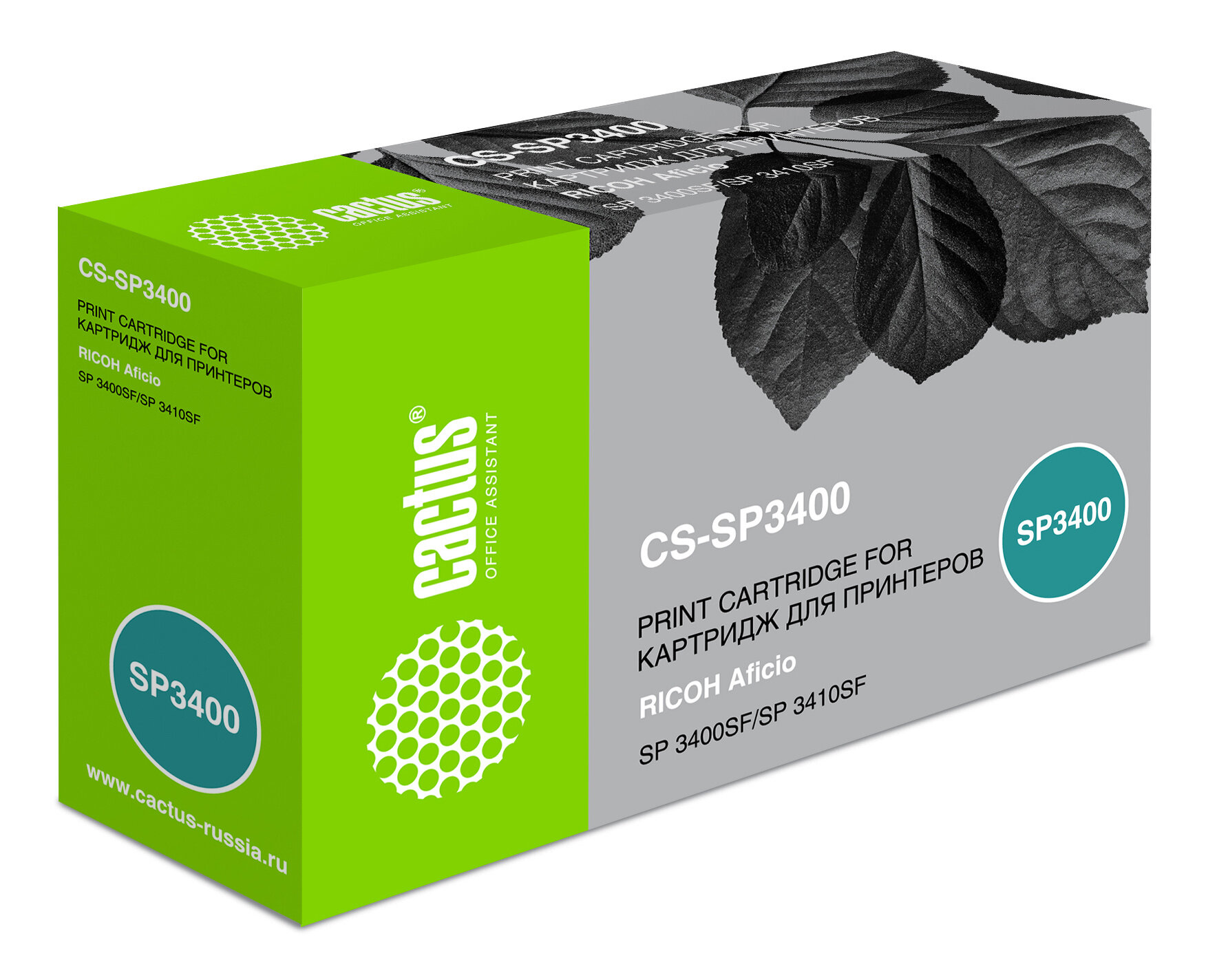 Картридж лазерный Cactus CS-SP3400 407648 черный (5000стр.) для Ricoh Aficio SP 3400/3410/3410dn,SP