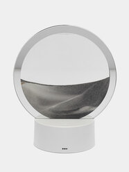 Светодиодный светильник-лампа песочная, 3Д, настольная зыбучие пески с песком LED Цвет Белый