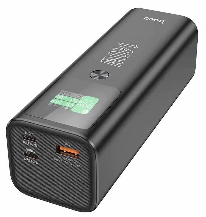 Портативное зарядное устройство Hoco Q17 Electric PD140W power bank(25000mAh) черное