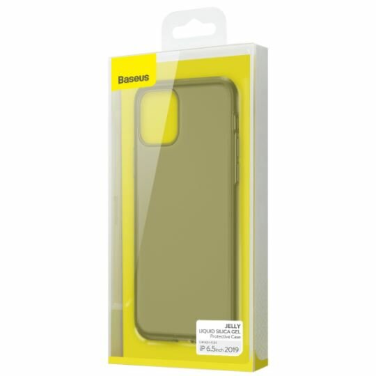 Силиконовый чехол Baseus для Iphone 11 Pro Max, Jelly Liquid Silica Gel, WIAPIPH65S-GD01