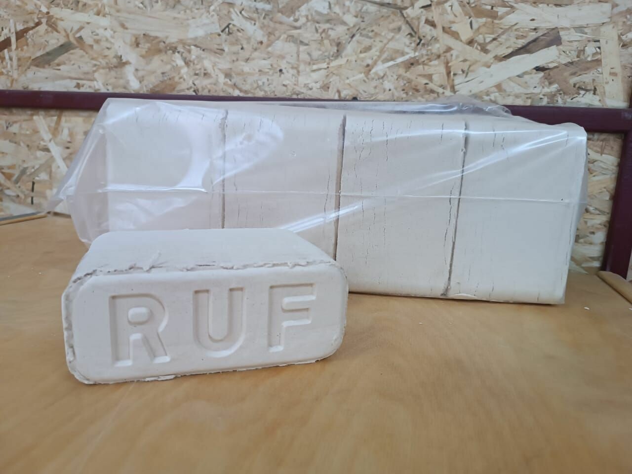 Топливные брикеты RUF береза пыль 100кг 10 упаковок - фотография № 2