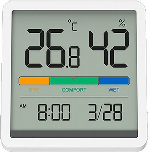 Метеостанция BEHEART Temperature and Humidity Clock Display W200 White