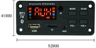Встраиваемый MP3\FM\Bluetooth\AUX плеер с усилителем 2х25 Вт., с ДУ