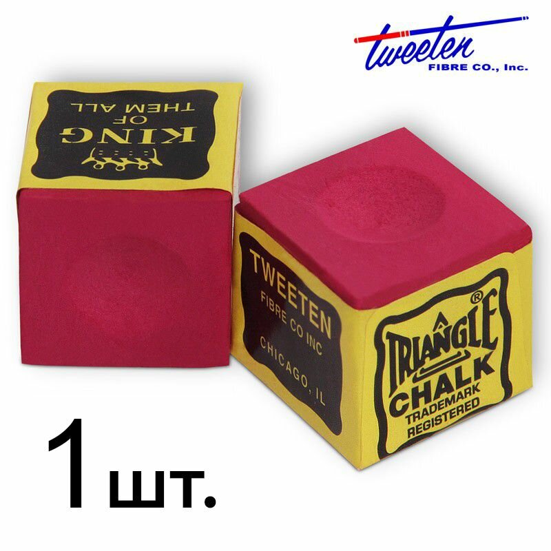 фото Мел для бильярда Triangle Tweeten Red, красный, 1 шт.