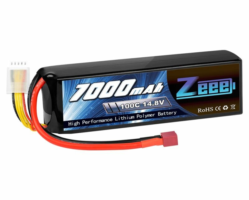 Батарейки и аккумуляторы Zeee Power Аккумулятор LIPO 4S 100C 7000mah