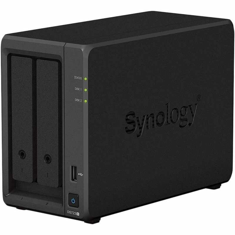 Сетевое хранилище Synology DS723+ 2x2.5/3.5 SATA/Ryzen R1600/2GB DDR4