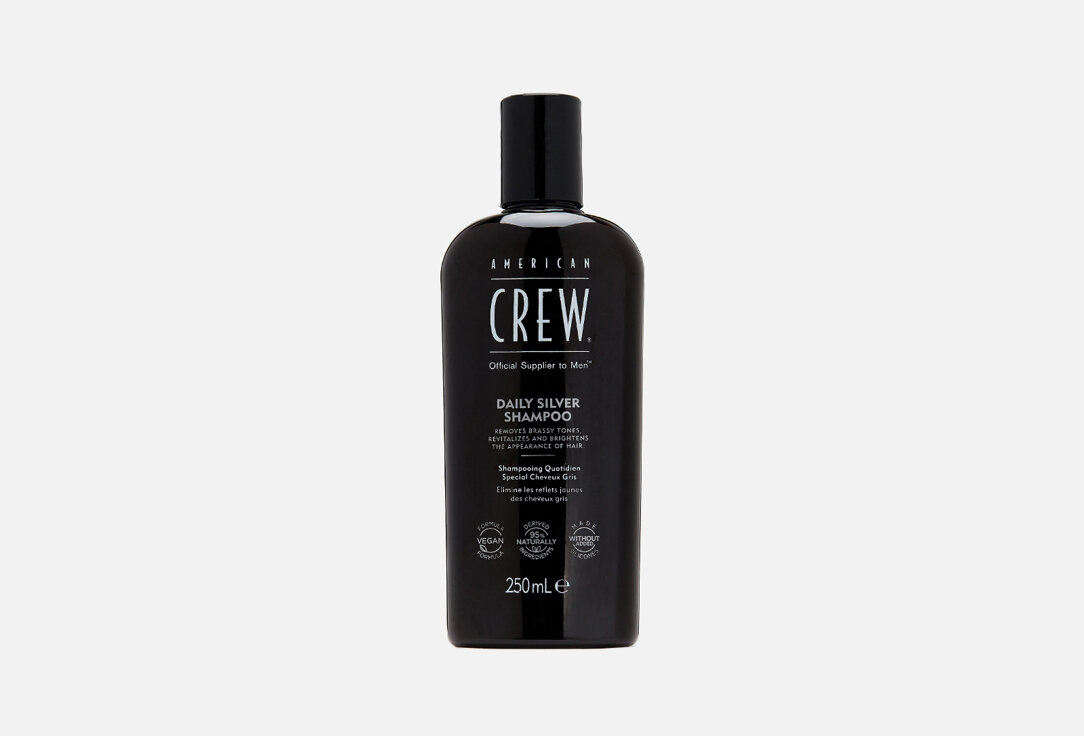 Ежедневный шампунь для седых волос AMERICAN CREW Daily SILVER shampoo / объём 250 мл