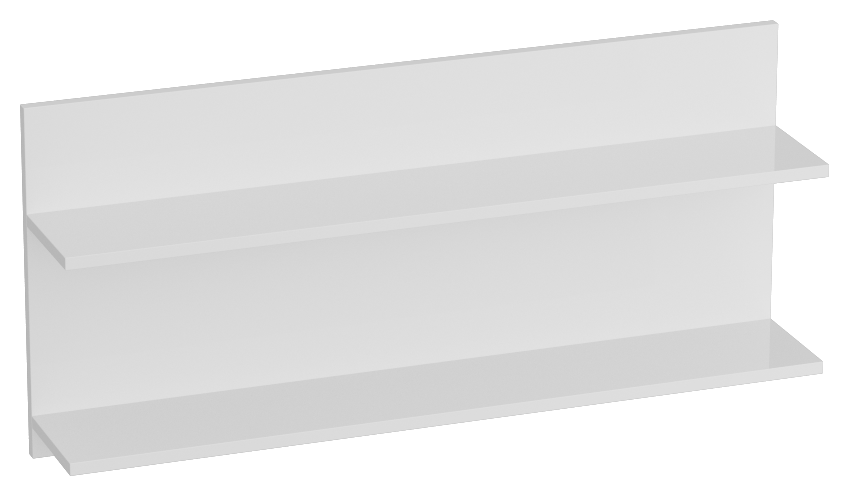 фото Полка 980 белый аляска, белый глянец