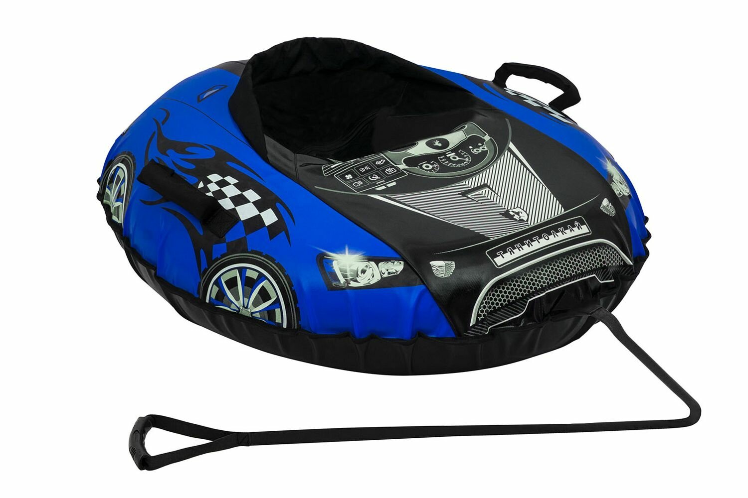 фото Тюбинг овальный машинка COMFORT (Тюбинг овальный машинка COMFORT синяя, TT.001.AutoTTS3.02.07.000)