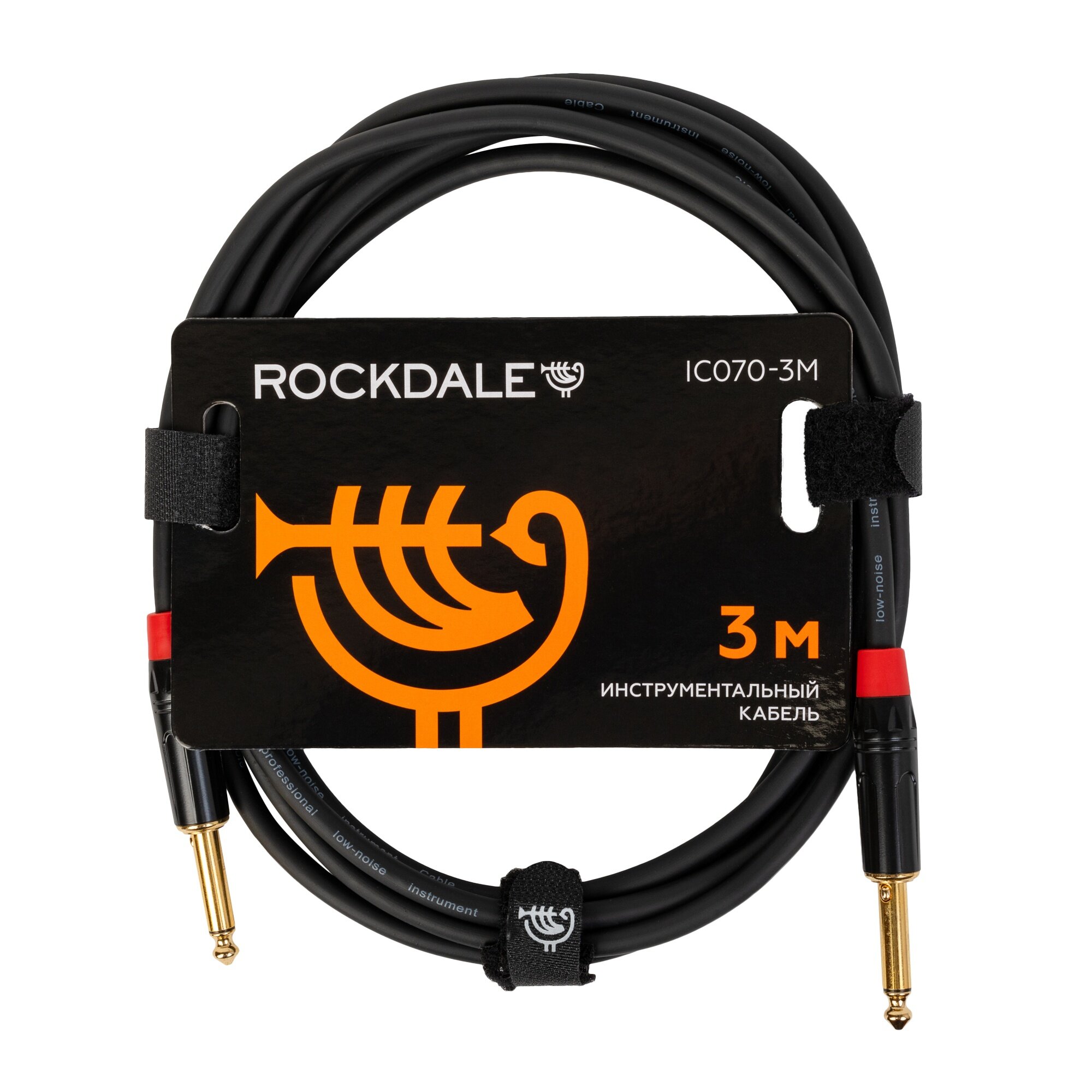 Кабель инструментальный ROCKDALE IC070-3M, 3м (прямой-прямой)