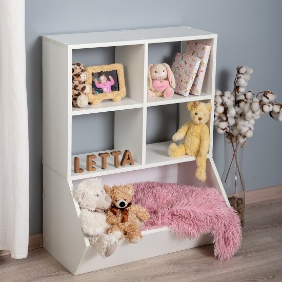 фото Стеллаж Letta открытый 5 секций универсальный Белое гладкое