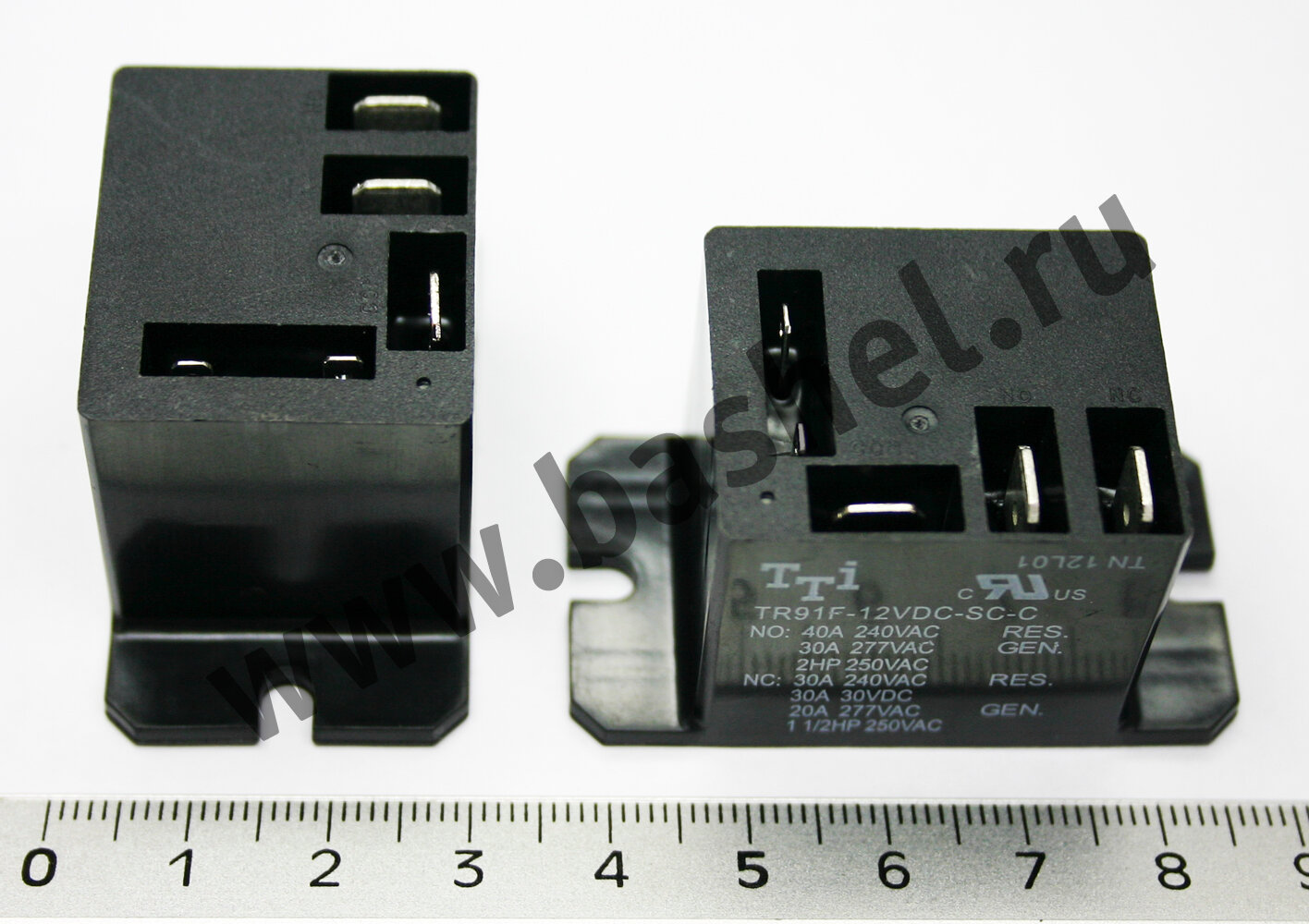 RELAY TR91F-12VDC-SC-C Реле R_TR91 TS (упр.:12В/DC комм.: 40A/240В/AC 1NO/1NC AgSn R-coil.:160 Ом)