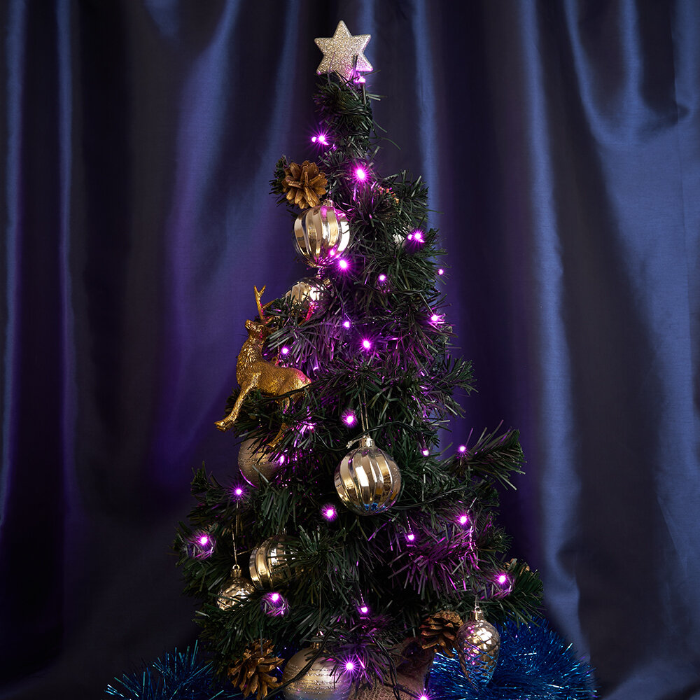 фото Гирлянда 230V 60 LED 6 м, красный, IP 20, шнур 3м , CL04 арт. 32301