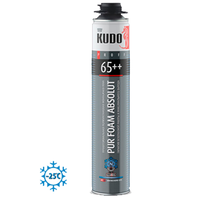 KUDO Пена монтажная профессиональная зимняя ABSOLUT PROFF 65++ ARKTIKA NORD