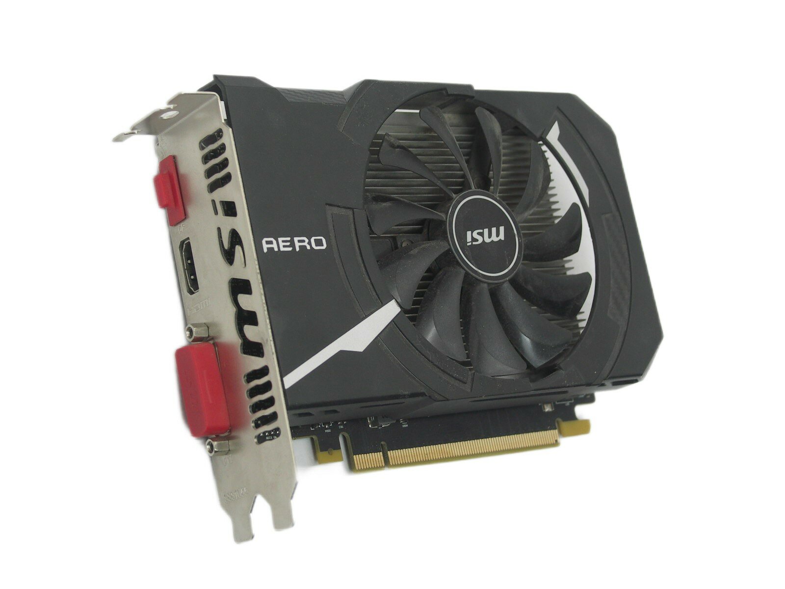 Видеокарта 4Gb GeForce 1050 GTX Ti, MSI GTX 1050 Ti Aero ITX 4GT OC, PCI-E
