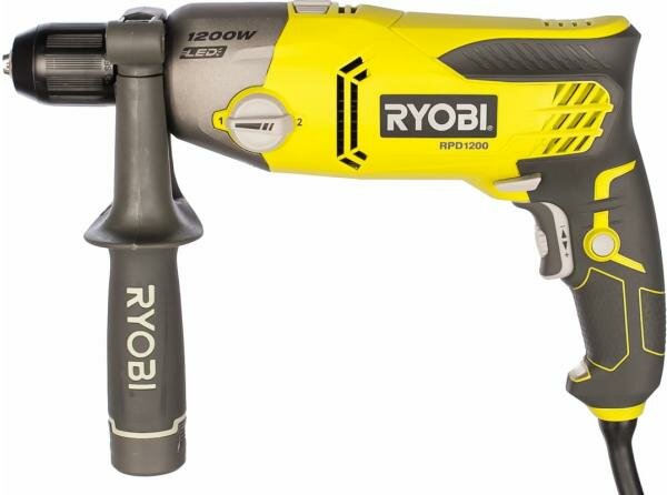 Ударная дрель RYOBI RPD1200K 1200 Вт без аккумулятора