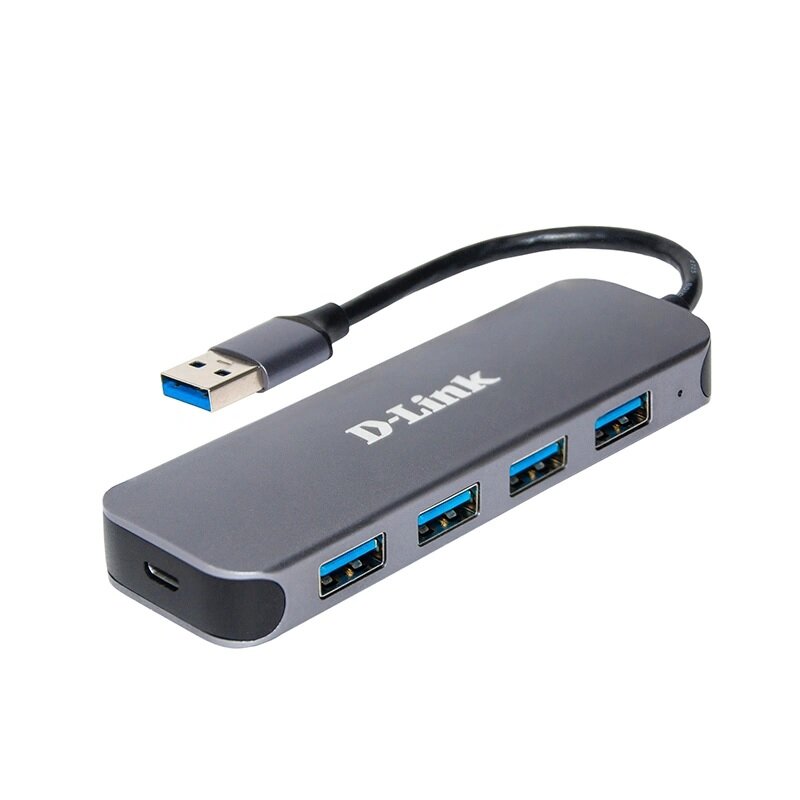Разветвитель USB 3.0 D-Link DUB-1341 черный (DUB-1341/C2A) - фото №1