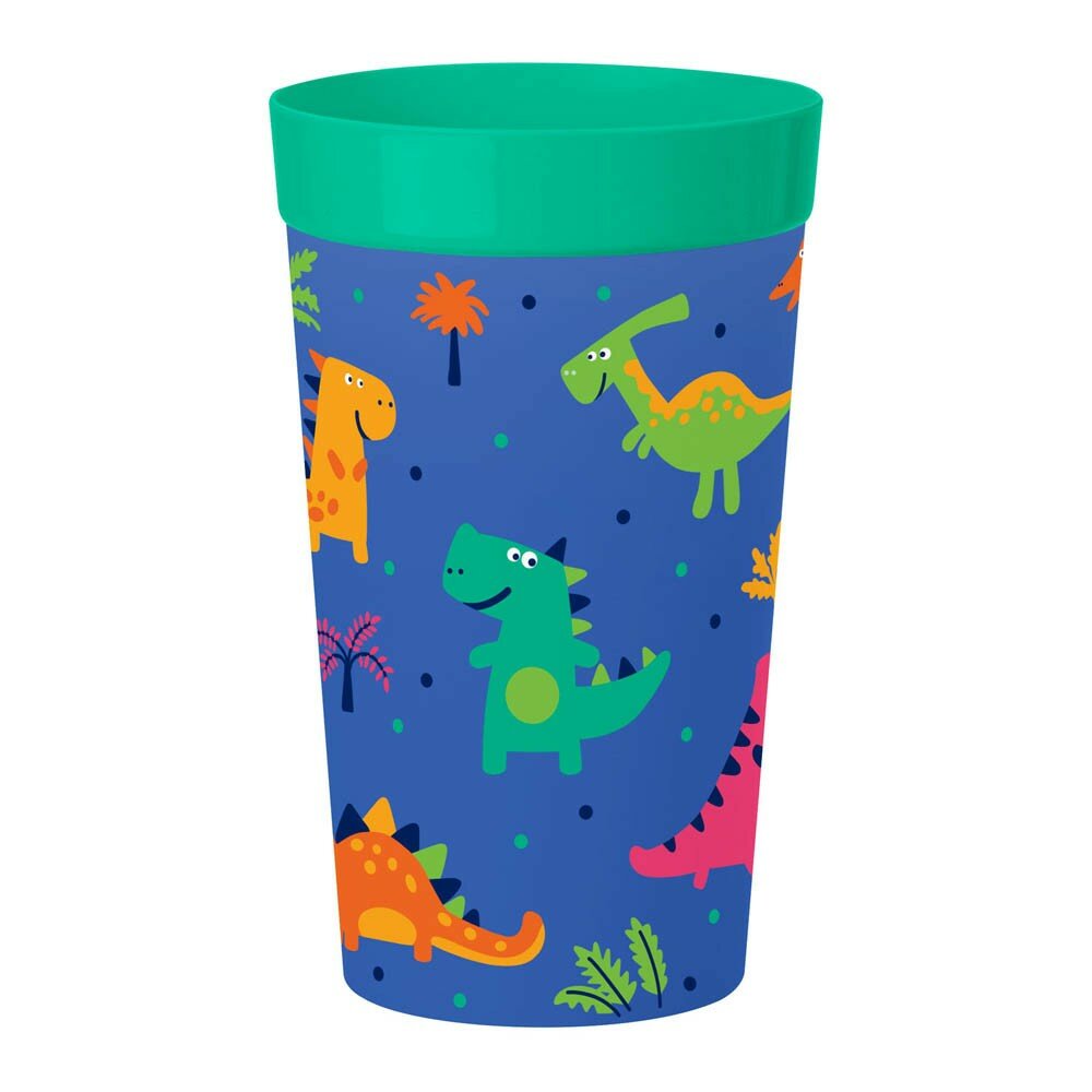 фото Стакан детский Динозавры, 380 мл, пластик