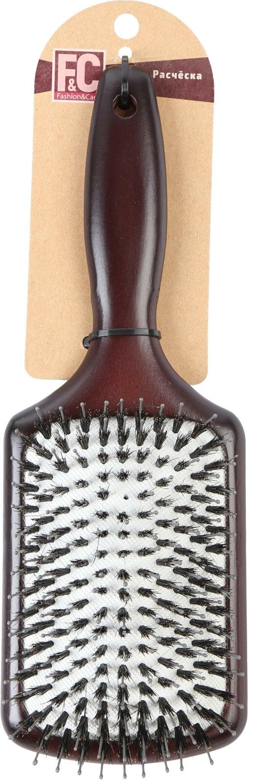 фото Расческа для волос Fashion Care деревянная с щетиной из полипропилена WB0479DC