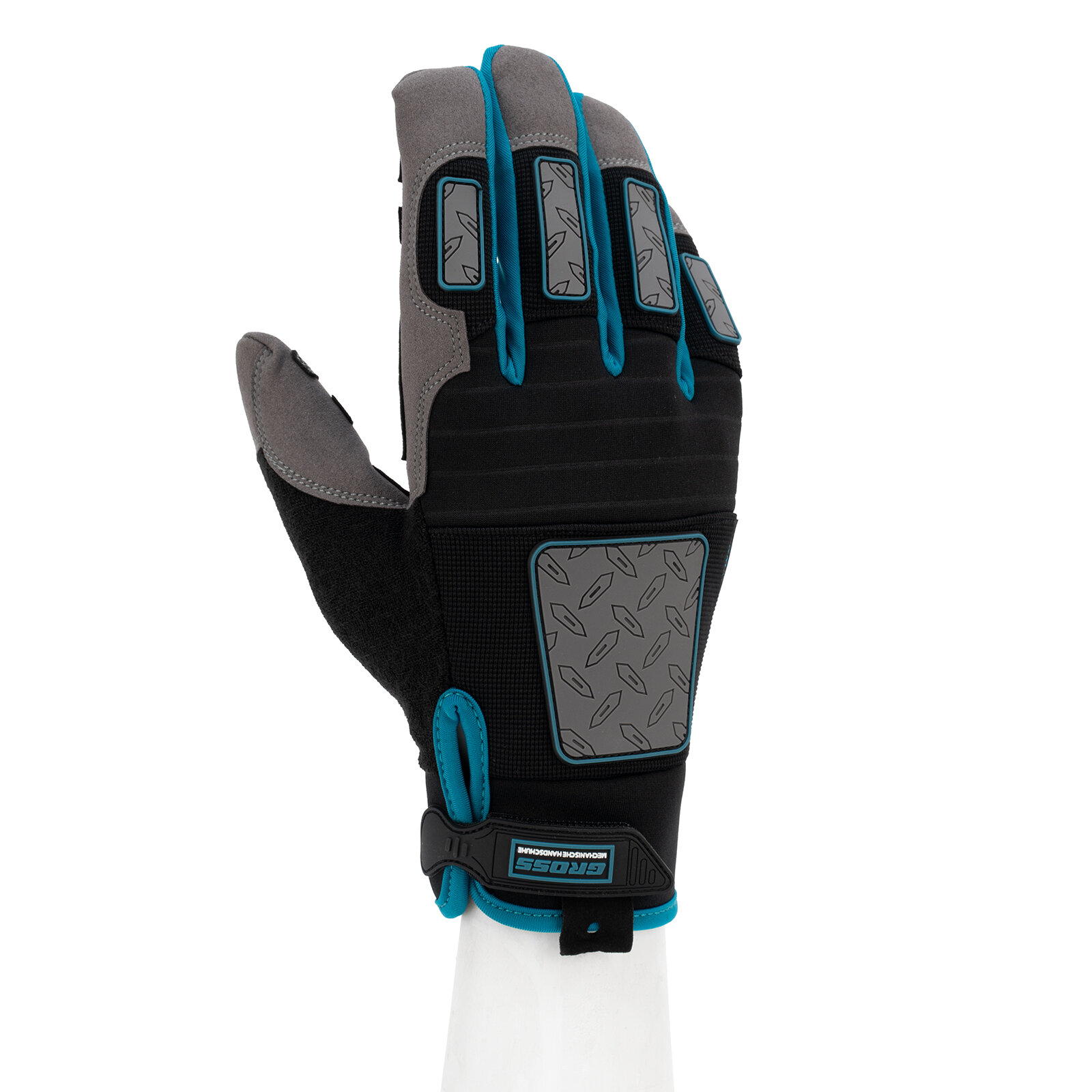 фото Перчатки универсальные, усиленные, с защитными накладками, DELUXE, размер M (8) Gross 90324