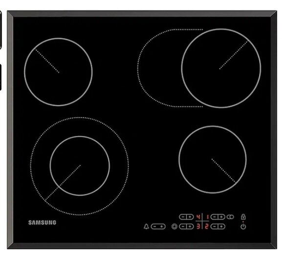 фото Электрическая варочная панель Samsung NZ64T3516BK/WT