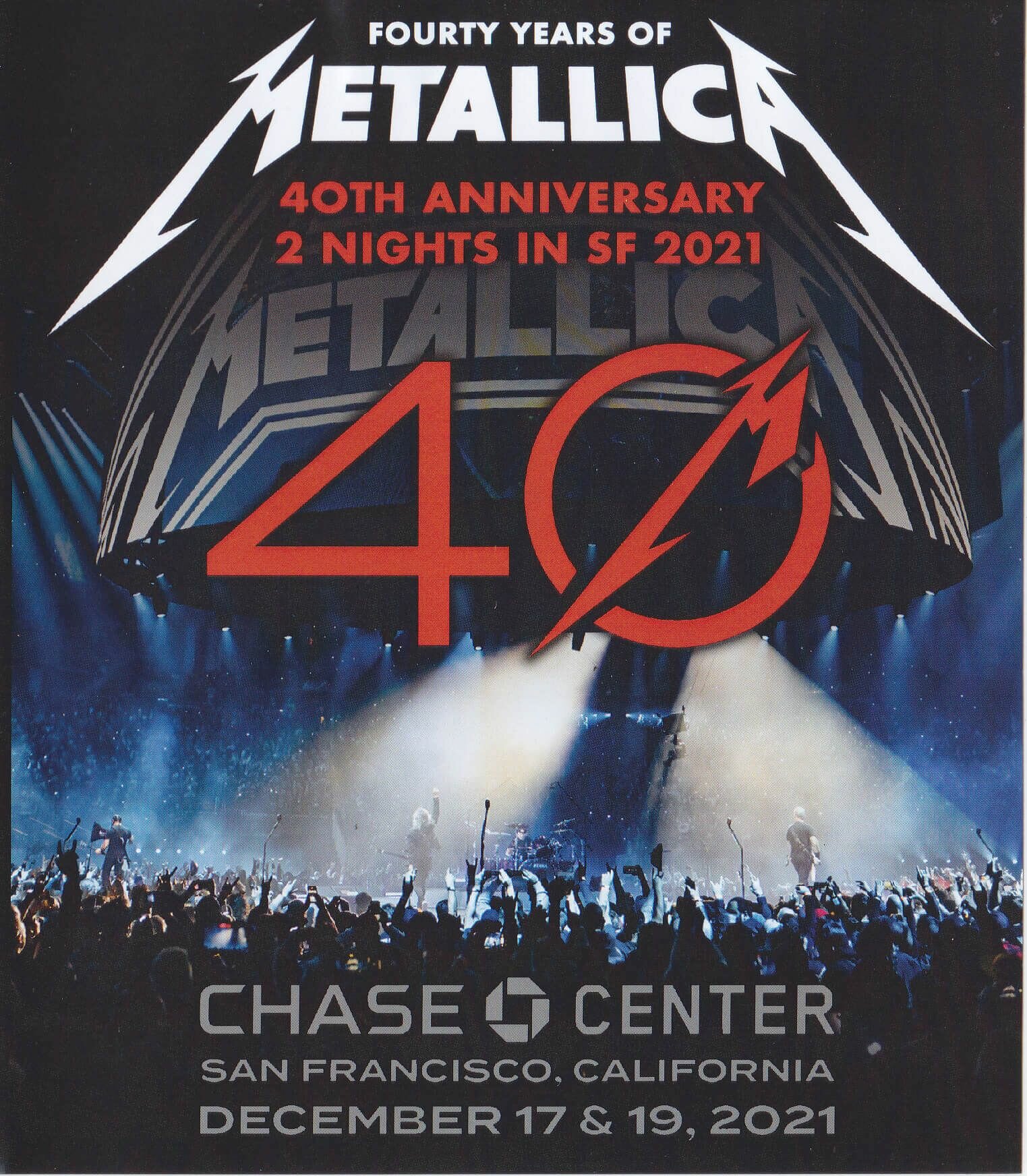 40 Years of METALLICA anniversary in San Francisco 2 Blu-ray(блю рей)