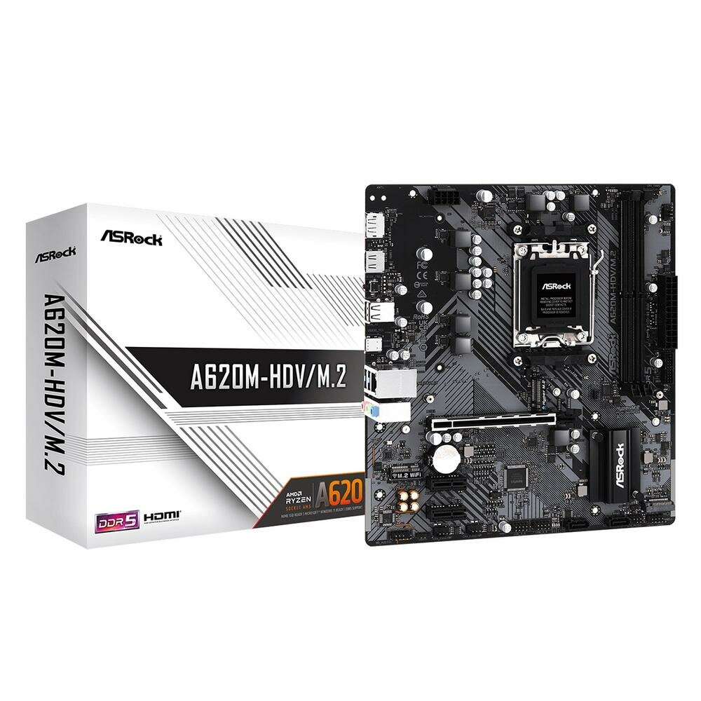 Материнская плата ASROCK A620M-HDV/M.2 (AM5)