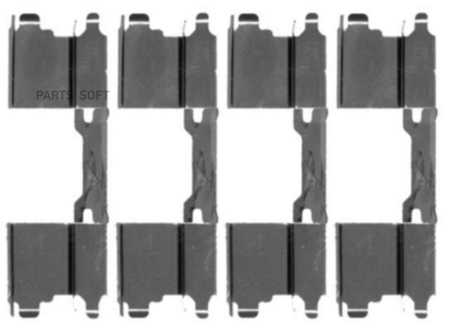 Ремкомплект тормозных колодок BEHR-HELLA / арт. 8DZ355203501 - (1 шт)