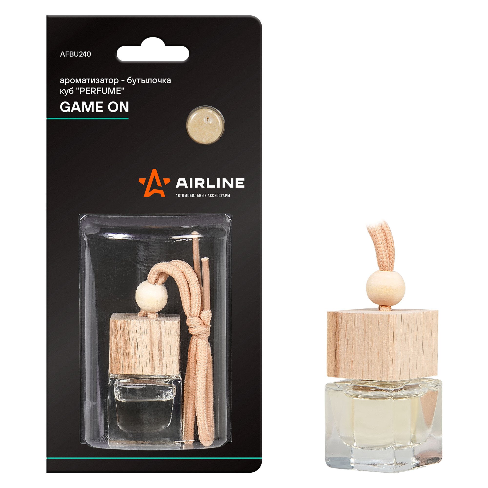 Ароматизатор-бутылочка куб Perfume GAME ON (AFBU240) AIRLINE afbu240