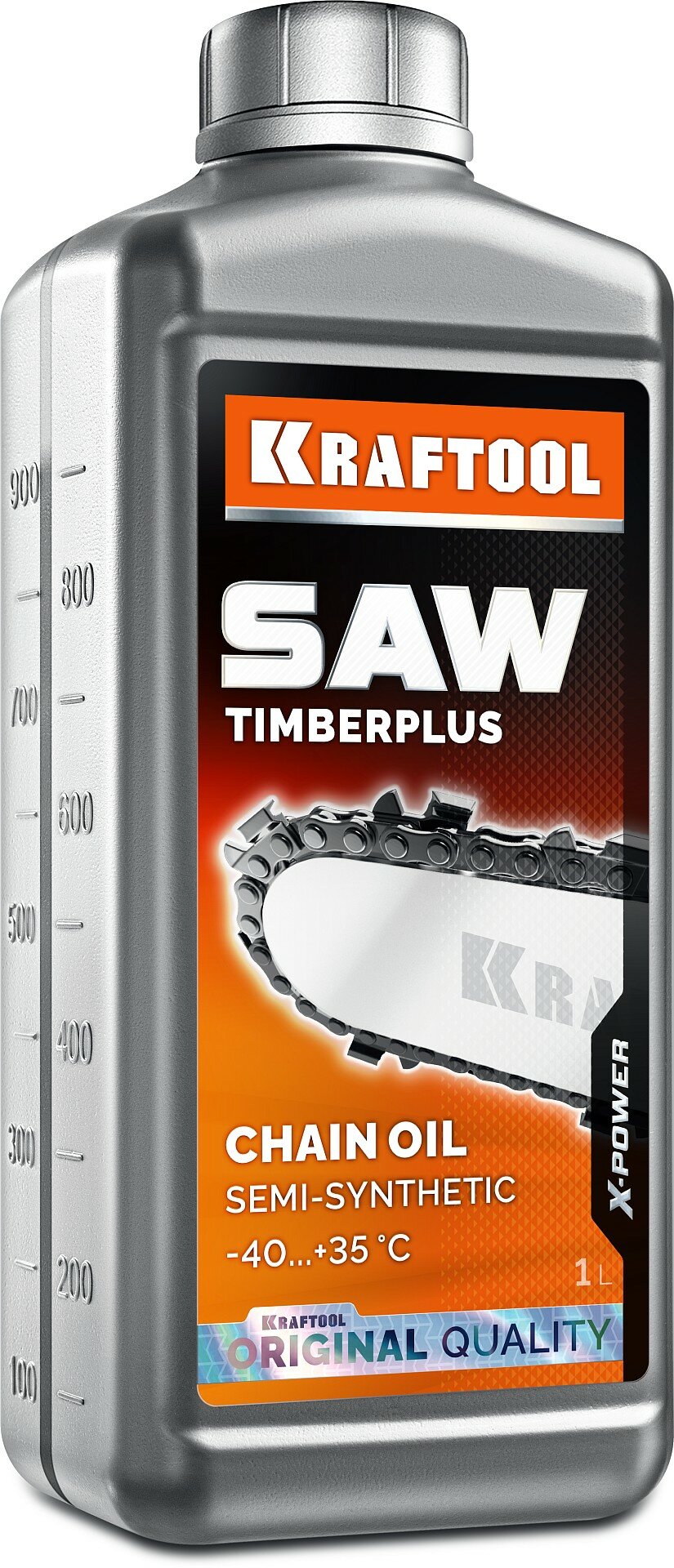 KRAFTOOL TimberPlus 1 л цепное полусинтетическое масло для бензо и электропил (41520-1)