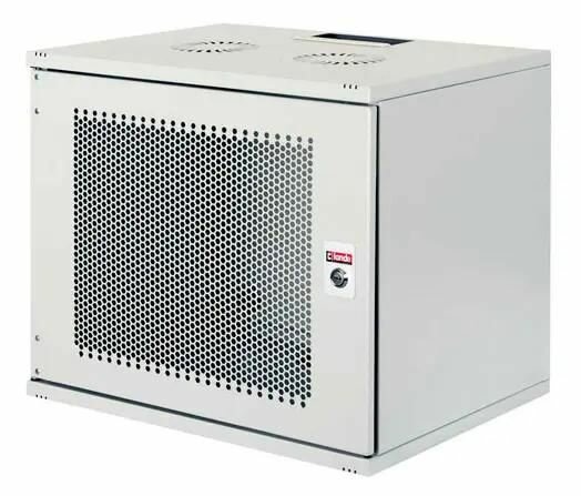 Шкаф коммутационный LANDE LN-SH12U5460-LG-F0-3 настенный перфорированная передняя дверь 12U 540x595x600 мм