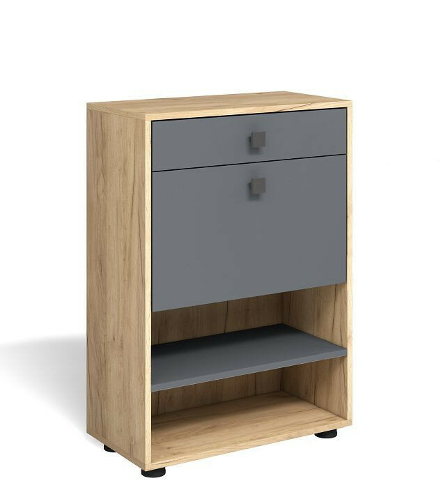 фото Бител мини МЛ-4 ДУБ золотой крафт/серый графит (Обувница)