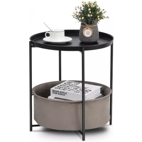 фото Столик журнальный Homium Style черный, standlron01