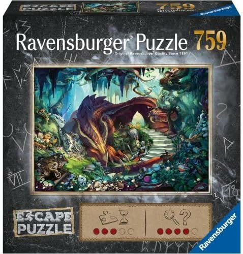 Ravensburger Пазл-квест Пещера дракона 759 деталей, 17529