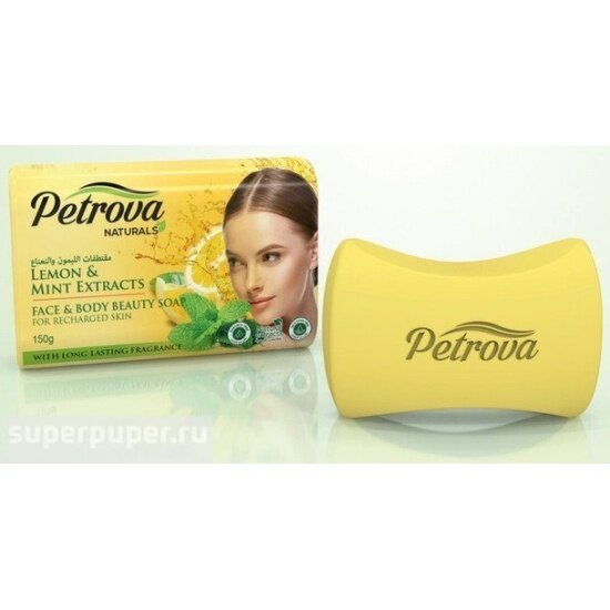 Мыло туалетное Petrova Lemon&Mint, Перезарядка, 150 г