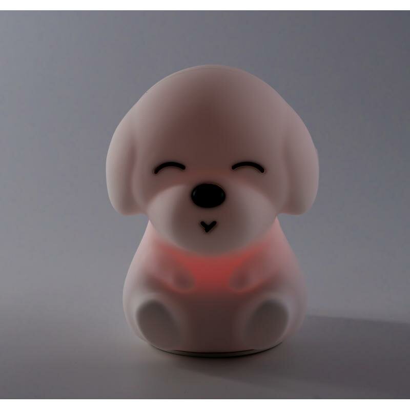 Детский светодиодный силиконовый LED светильник ночник собачка - фотография № 4