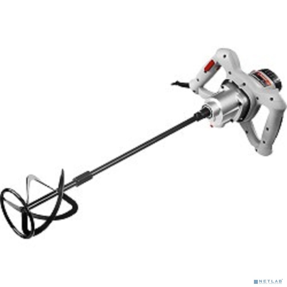 фото ЗУБР Дрель, Шуруповерт ЗУБР "мастер" МР-1050-1 Миксер МР-1050-1 одинарный, универсальный "вверх/вниз", 1050 Вт, 2 скорости: -500 / -700 об/мин, 60л