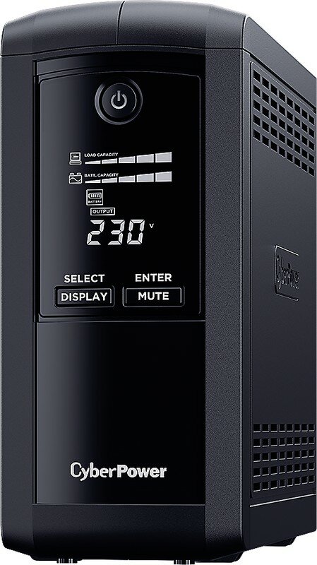 Источник бесперебойного питания UPS CyberPower VP700EILCD Line-Interactive 700VA/390W USB/RS-232/RJ11/45 (6 IEC С13)