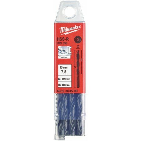 фото Набор сверл Milwaukee 4932363509 (10 предметов)