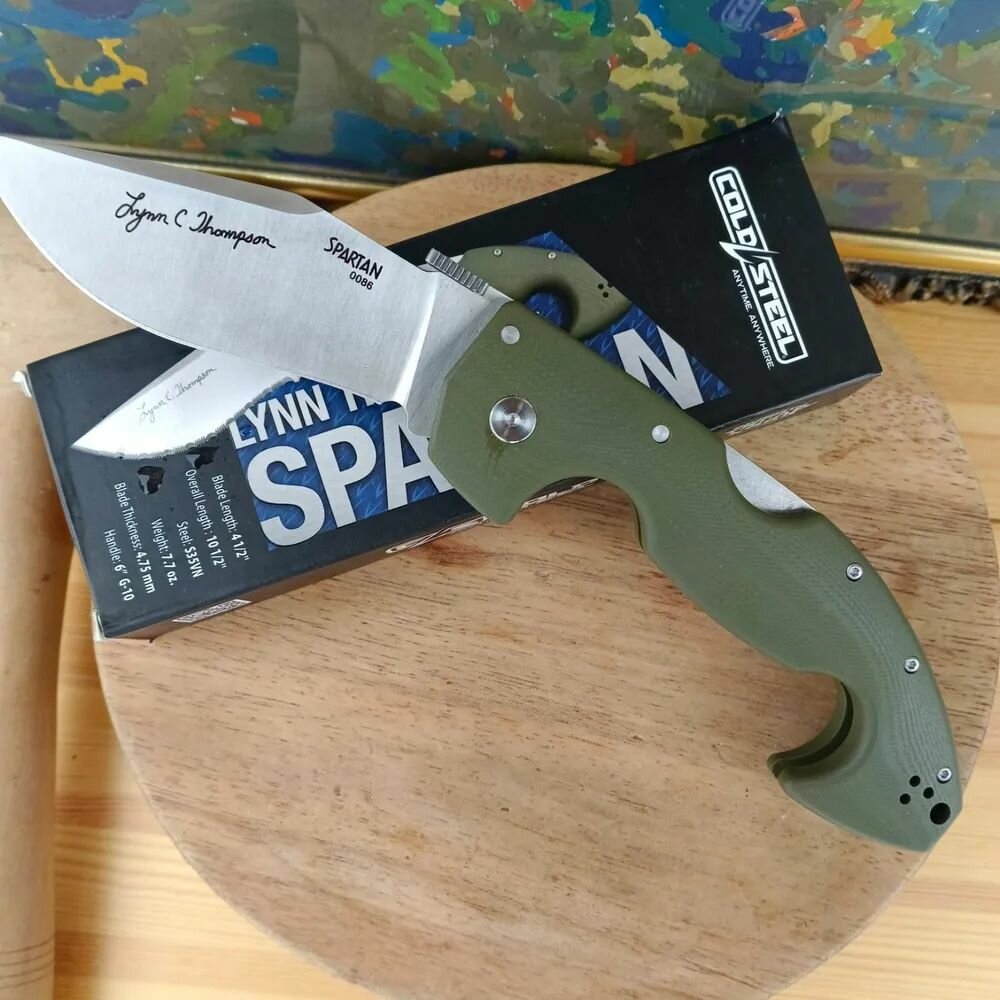 Складной нож Cold Steel Spartan Lynn Thompson Signature, рукоять G10