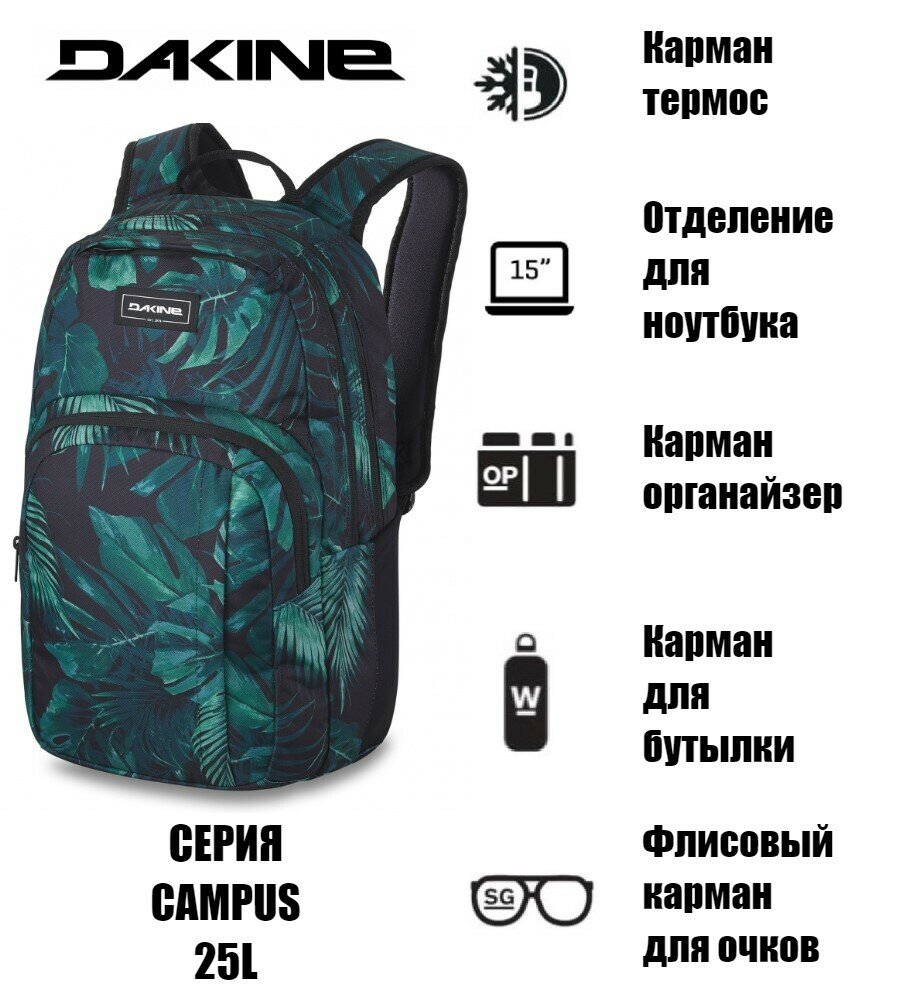 Рюкзак Dakine Campus M 25L Night Tropical