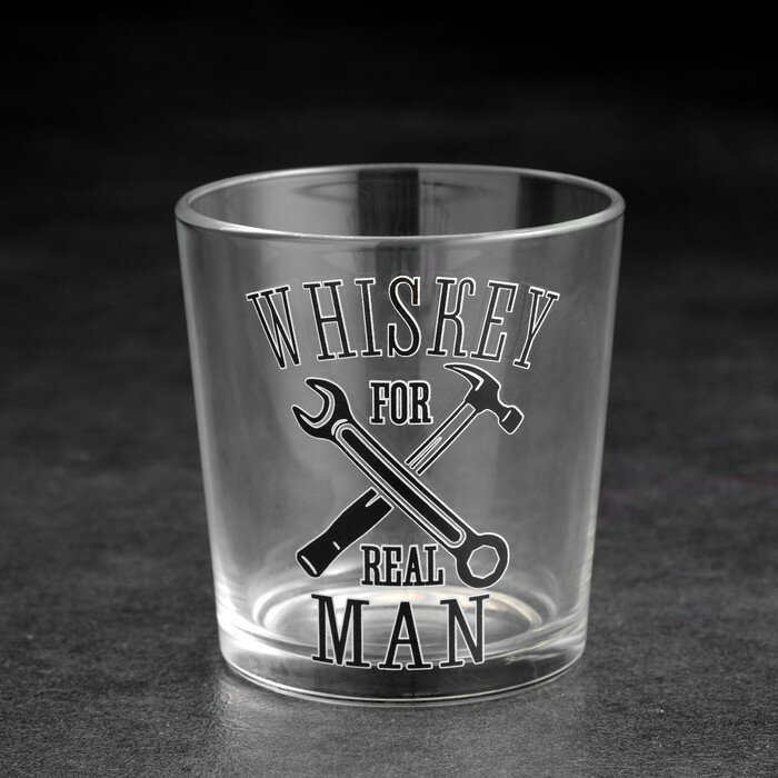фото Бокал для виски "Настоящий мужчина" инструменты 250 мл