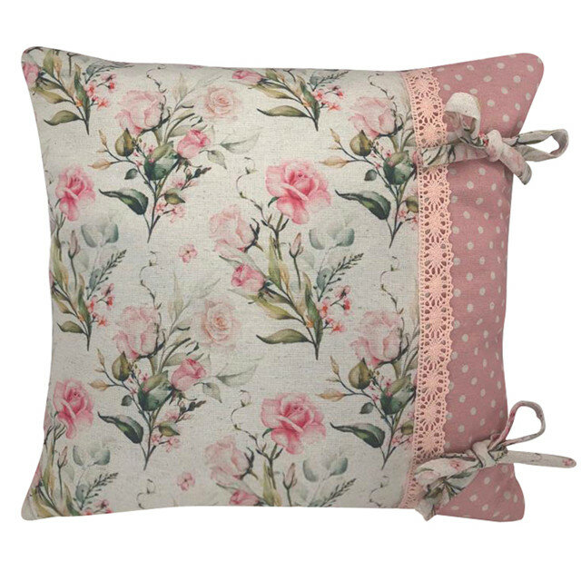 фото Подушка декоративная nat 40x40см розовая, арт.82755