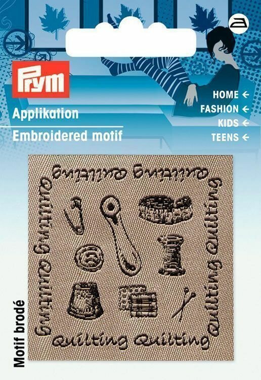 Термоаппликация эмблема "Handmade - Квилт", 100% полиэстер PRYM 926050