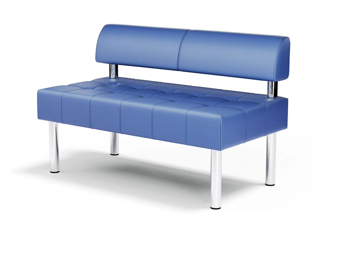 фото Прямой диван Бизнес 110 синий