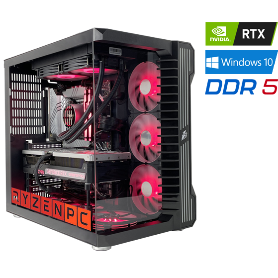 Настольный компьютер RyzenPC GAME 83509855 (AMD Ryzen 5 7600 3.8 ГГц, AMD B650, 64 DDR5, SSD: 500 Гб, SSD: 2000 Гб, NVIDIA GeForce RTX 3060 12 Гб, WI-FI, Без привода, 750 Вт, 1stPlayer SP9, Windows 10 Home)