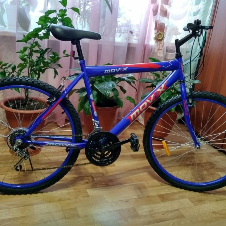 Велосипед для взрослых Movix 26 радиус колес 18 скоростей горно-шоссейный цвет синий