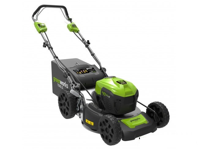 Аккумуляторная газонокосилка Greenworks 2506807UB GD40LM46SPK4 4 А·ч с АКБ и ЗУ 46 см